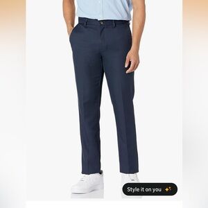 Amazon Essentials Men's Navy Dress Pants - Straight Leg